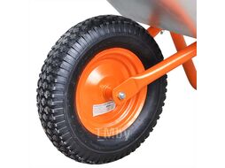 Тачка строительная BRADO 1x150 OPTIMA (до 150л, до 250 кг, 1х4.00-8, пневмо , ось 16*125)