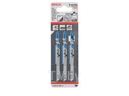 Лобзиковые пилки По алюминию T 127 D, HSS 3 шт. BOSCH 2608631508