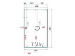 Столешница для тумбы в ванную 1Марка Grunge Loft 90 / У85840