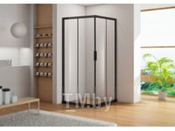 Душевой уголок Aquanet Pleasure 100x100 / AE60-S-100x100U-BT (черный матовый/прозрачное стекло)