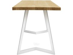 Обеденный стол Buro7 Уиллис Классика 120x80x74 (дуб натуральный/белый)