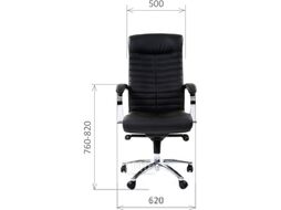 Кресло офисное Chairman 480 (черный кожзам)