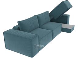 Диван угловой Divanta Лофт с шезлонгом 218 правый (Camel 15/Denim)