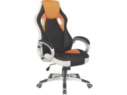 Кресло геймерское Everprof Trek PU (черный/оранжевый)