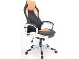 Кресло геймерское Everprof Trek PU (черный/оранжевый)