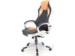 Кресло геймерское Everprof Trek PU (черный/оранжевый)