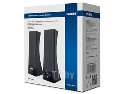 Акустика Sven 235 2.0 4Вт, 100-20000Ghz, Пластик, Black