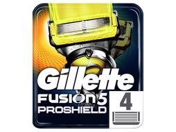 Кассеты сменные для безопасных бритв Gillette Fusion ProShield 4шт 7702018412488