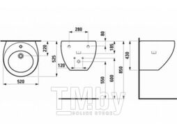 Умывальник Laufen Alessi One 52x52 (8109714001041)