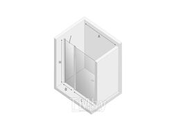 Душевая дверь New Trendy New Soleo Black 100х195 D-0242A (D-0242A)