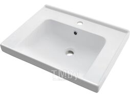 Тумба под умывальник Dreja Perfecto 60 см 1 ящик, push-to-open, с умывальником "Грэйс" 60 см (99.0806+641587)