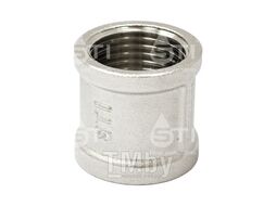 Муфта прямая латунь Эльф 786 1/2" никелирование