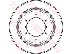 Тормозной диск HYUNDAI TERRACAN (HP) 01- R TRW DF4903S