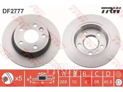 Тормозной диск Ford Galaxy (1995-), Seat Alhambra (1996-), VW Sharan (1995-) R TRW DF2777