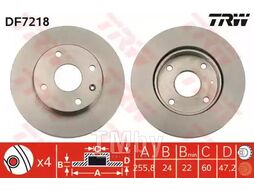 Диск тормозной передн BUICK: EXCELLE 03-, BUICK (SGM): EXCELLE седан 03-, CHEVROLET: LACETTI 05-, NUBIRA седан 05-, OPTRA 99-03 , OPTRA (1J_) 03-08 , DAEWOO: LA