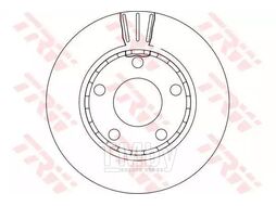 Тормозной диск AUDI A4 1997-00 Rear TRW DF4210