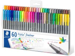 Набор лайнеров Staedtler Триплюс 334 TB60 (60шт)