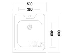 Кухонная мойка Ukinox STD500.600 ---5C 0C- накладная (STD500.600 ---5)
