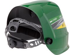Щиток сварщика с самозатемняющимся светофильтром DGM V7000 (зеленый) (1/1/1/2; 104x63 мм; DIN 3,5/4-8/9-13 (регул); 4 сенсора)