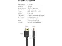 Кабель Ugreen HD104 / 10114 (30м, черный)