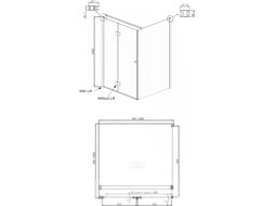 Душевой уголок Ambassador Set 100x100 / 12011106L-ST4 (с душевым трапом)