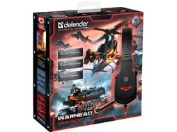 Наушники-гарнитура Defender Warhead G-320 / 64033 (черный/красный)