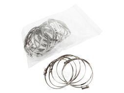Хомуты нержав. сталь, стандартное болтовое крепление 90-110мм, 25шт/уп,ширина 9мм СИБРТЕХ 47588
