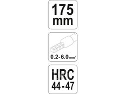 Пресс-клещи 175мм 2-х функц. (0,2-6,0мм.кв.) HRC44-47 Yato YT-2305