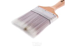 Кисть плоская Platinum 4", искусственная щетина, деревянная ручка MTX 83340