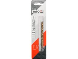 Сверло по металлу HSS-TiN 5,5мм Yato YT-44653