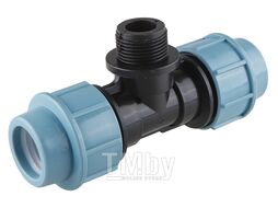 Тройник нар. 25x1/2" AV Engineering (Компрессионные фитинги для полиэтиленовых труб)