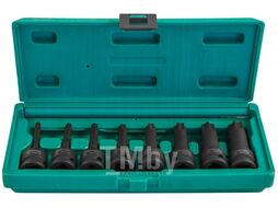 Набор ударных головок "TORX" 1/2DR"Т30- T80 78мм, 8 предметов Jonnesway S06A408S