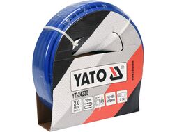 Шланг PVC+NBR для воздуха c наружной резьбой 1/4" 6.5ммx10м Yato YT-24230