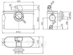 Канализационная насосная станция Unipump Sanivort 605 DUO 51717
