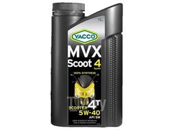 Масло моторное синтетическое 1 л - API SM (Low Emissions) YACCO 5W40 MVX SCOOT 4 SYNTH/1