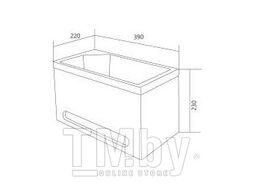 Тумба с умывальником 1Марка Tiny XS Mini R / У84218