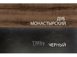 Двуспальная кровать Anrex Jagger 160 (дуб монастырский/черный)
