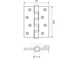 Петля дверная Arni 100x75 SN (правая)