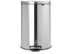 Мусорное ведро Brabantia FlatBack+ с защитой от отпечатков / 482021 (40л, стальной матовый)