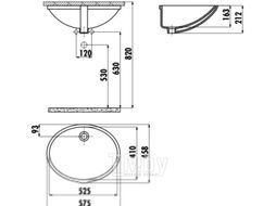 Умывальник Creavit TP 40 TP205-00CB00E-0000