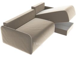 Диван угловой Divanta Токио 140 с шезлонгом 3203-01 правый (Avelina 9611-9206)