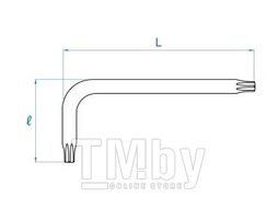 Г-образный ключ KING TONY TORX T10 114310R
