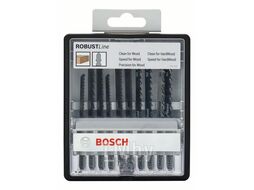 Набор ROBUST Line пилок к лобзику Wood Expert (-10-) с-T-образным хвостовиком, BOSCH