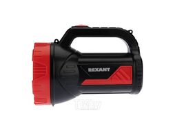 Прожектор поисковый с головным и боковым светом REXANT со встроенным аккумулятором и встроенным зарядным устройством, зарядка напрямую от сети 220 В (евророзетка), плечевой ремень в комплекте 75-707