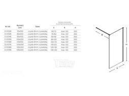 Душевая кабина New Trendy Velio walk-in 90x200 (D-0134B)