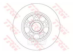 Диск тормозной RENAULT: FLUENCE 10-, MEGANE CC 10-, MEGANE III Grandtour 08-, MEGANE III 08-, MEGANE III 08-