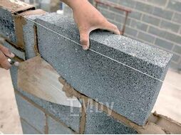 Блок керамзитобетонный полнотелый для перегородок 400x100x240 (поддон 110 шт.) ТермоКомфорт