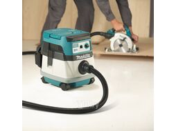 Аккум. пылесос MAKITA DVC 867 LZX 4 (2x18В, 2400 л/мин,110 мбар,8л,сух.,self-cleaning,HEPA,AWS)