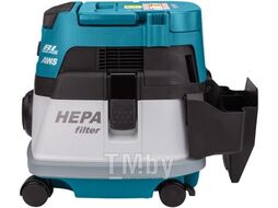 Аккум. пылесос MAKITA DVC 867 LZX 4 (2x18В, 2400 л/мин,110 мбар,8л,сух.,self-cleaning,HEPA,AWS)