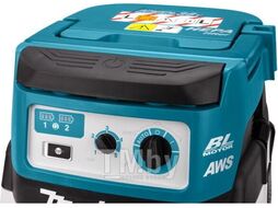 Аккум. пылесос MAKITA DVC 867 LZX 4 (2x18В, 2400 л/мин,110 мбар,8л,сух.,self-cleaning,HEPA,AWS)